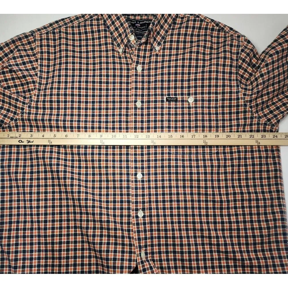 RALPH LAUREN‎ POLO SPORT SHORT SLEEVE BUTTON DOWN SIZE L